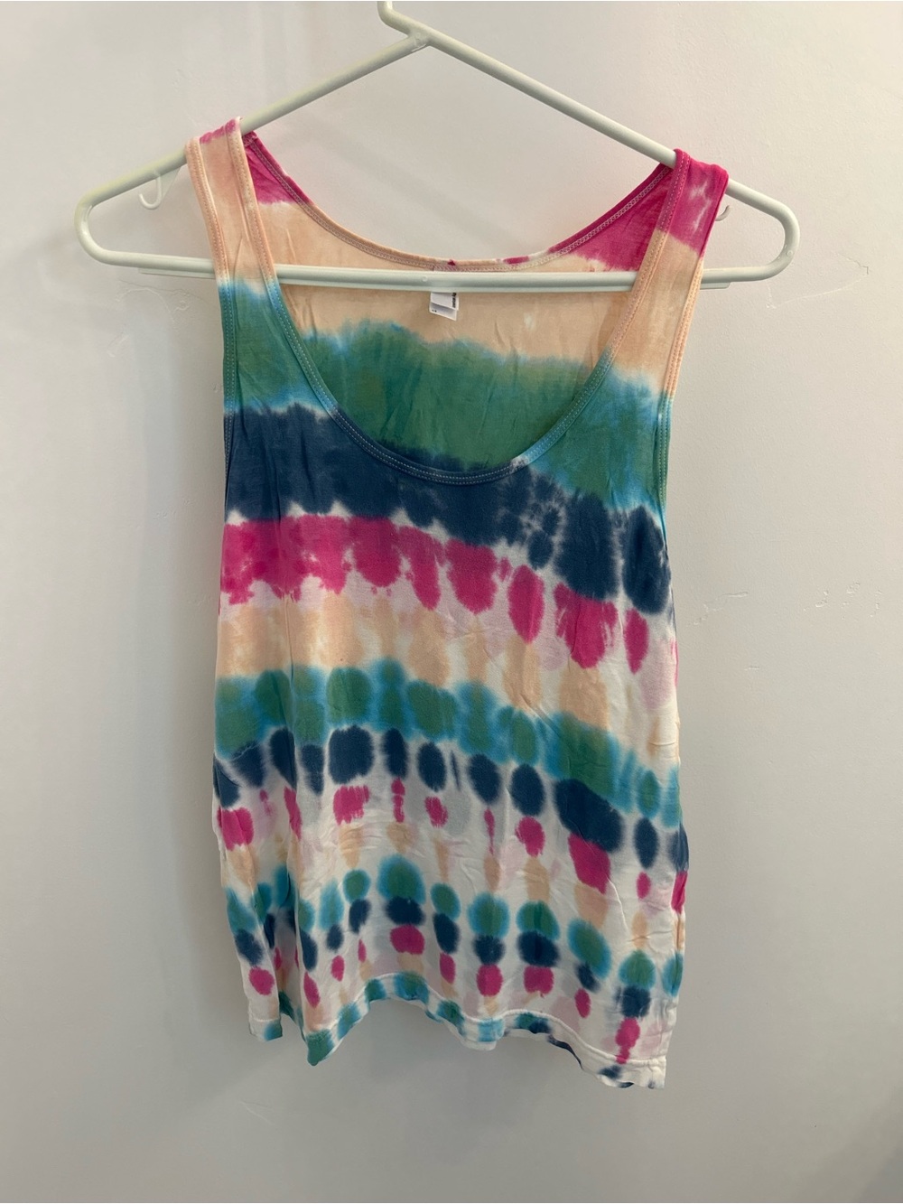 American Apparel Multicolor Tie-Dye Scoop Tank